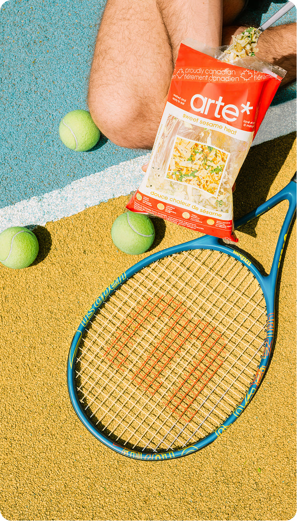 arte sweet sesame heat, outside, tennis, summer