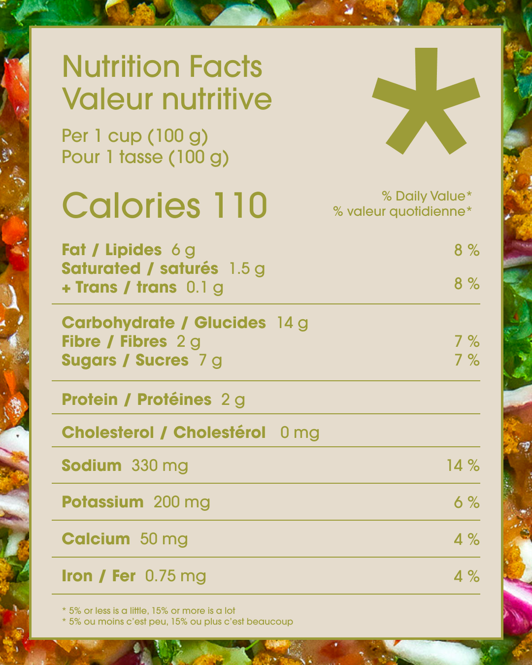 arte sweet italian pickle nutritional badge