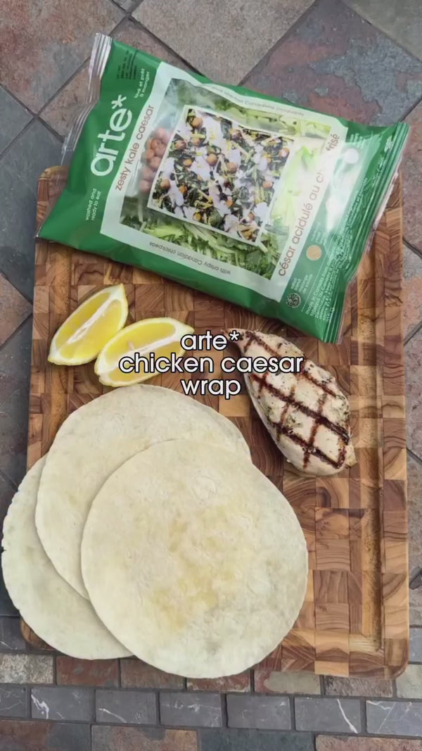 arte zesty kale caesar recipe video